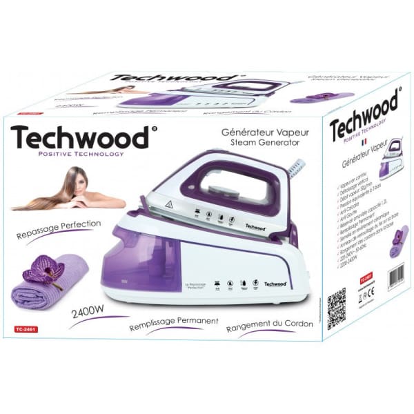 Centrale À Vapeur 2400W TECHWOOD (TC-2461) Centrale À Vapeur 2400W TECHWOOD (TC-2461)